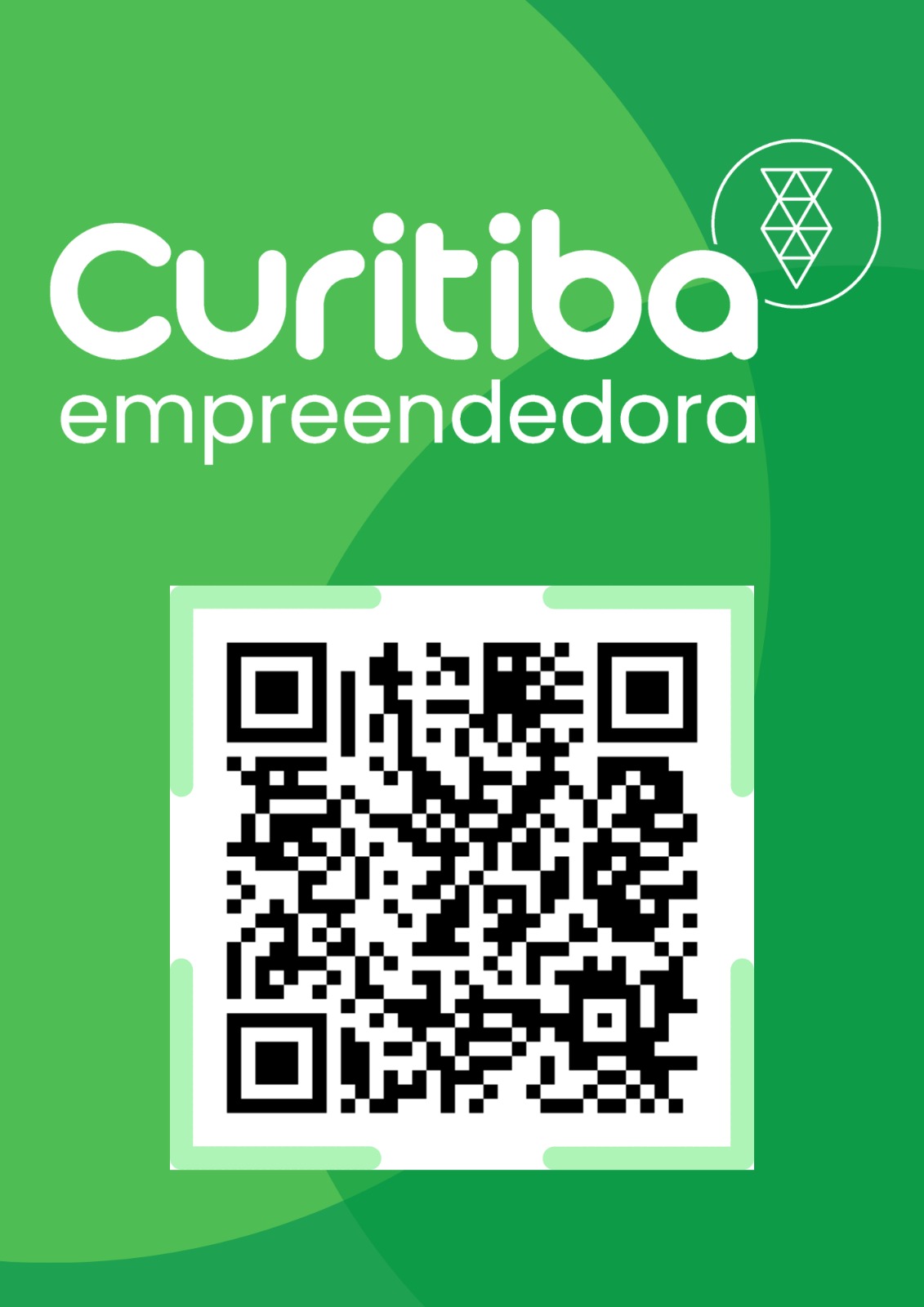 QR Code do canal Eventos Curitiba Empreendedora no WhatsApp